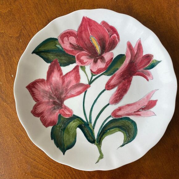 Royal Staffordshire Dinnerware by Clarice Cliff Jersey Lily Round Dinner Plate - Picture 1 of 7